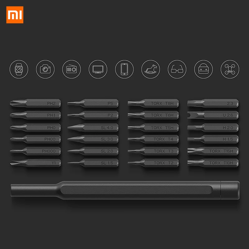 Оригинальный комплект отверток 24 в 1 Xiaomi Mijia Wiha 60HRC магнитные биты домашний набор