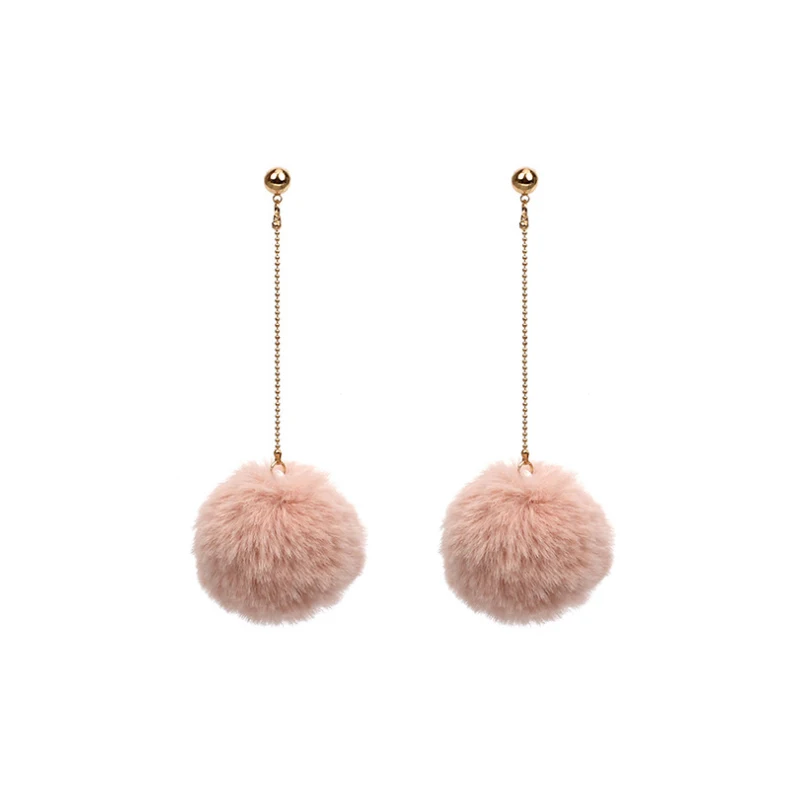 Женские серьги-капельки Poputton красные и черные модные длинные бархатные серьги с