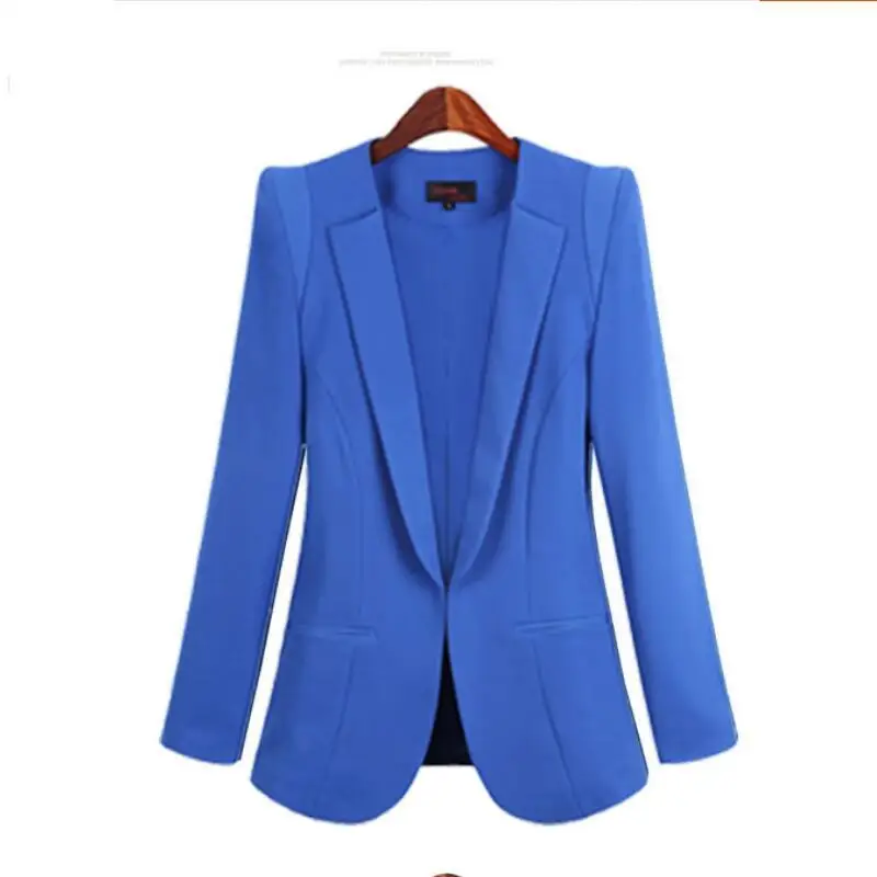 

Женские деловые костюмы U-SWEAR, весна-осень, Универсальные женские блейзеры, куртки, короткий Тонкий Блейзер с длинным рукавом, женский костюм