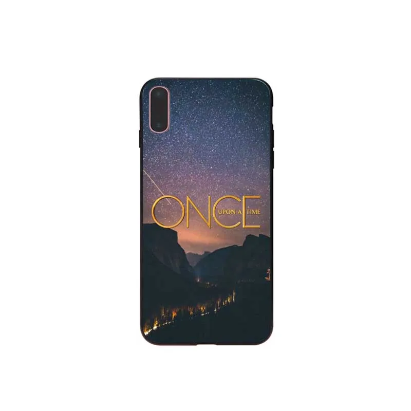 Once Upon a Time сериал черный мягкий чехол для телефона с изображением цветов iPhone 7 8 6 6S