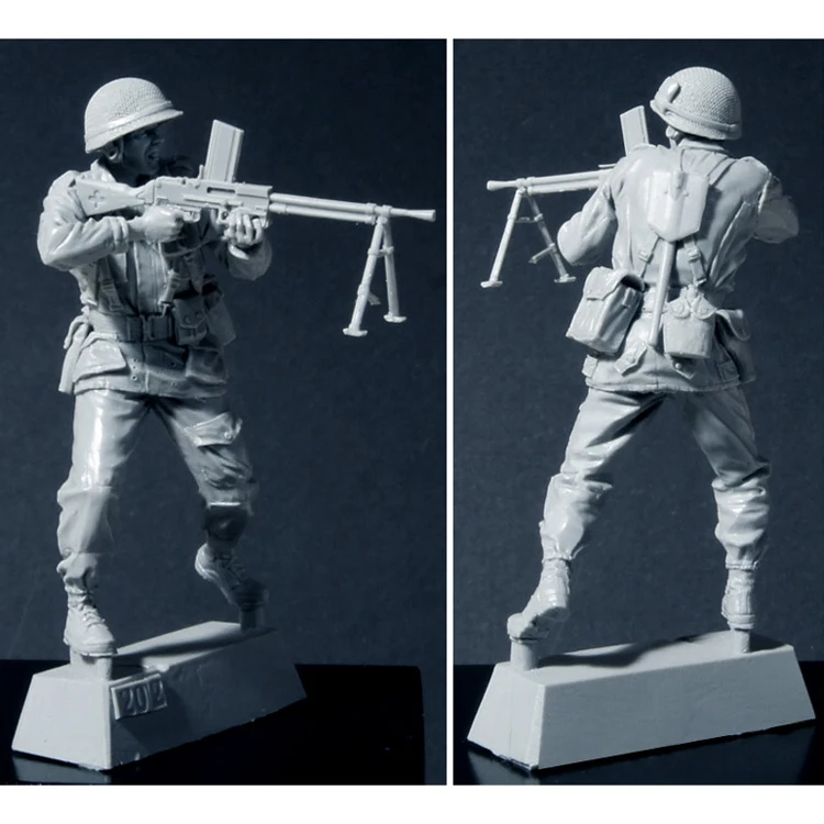 1/35 Huguette agony(2) Французский MGunner Dien Bien полимерная модель солдата GK военная тематика