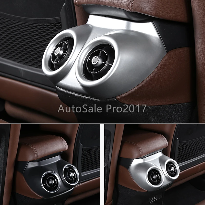 Высококачественный матовый подлокотник для Alfa Romeo Giulia Stelvio 2017 2018 задний Крышка
