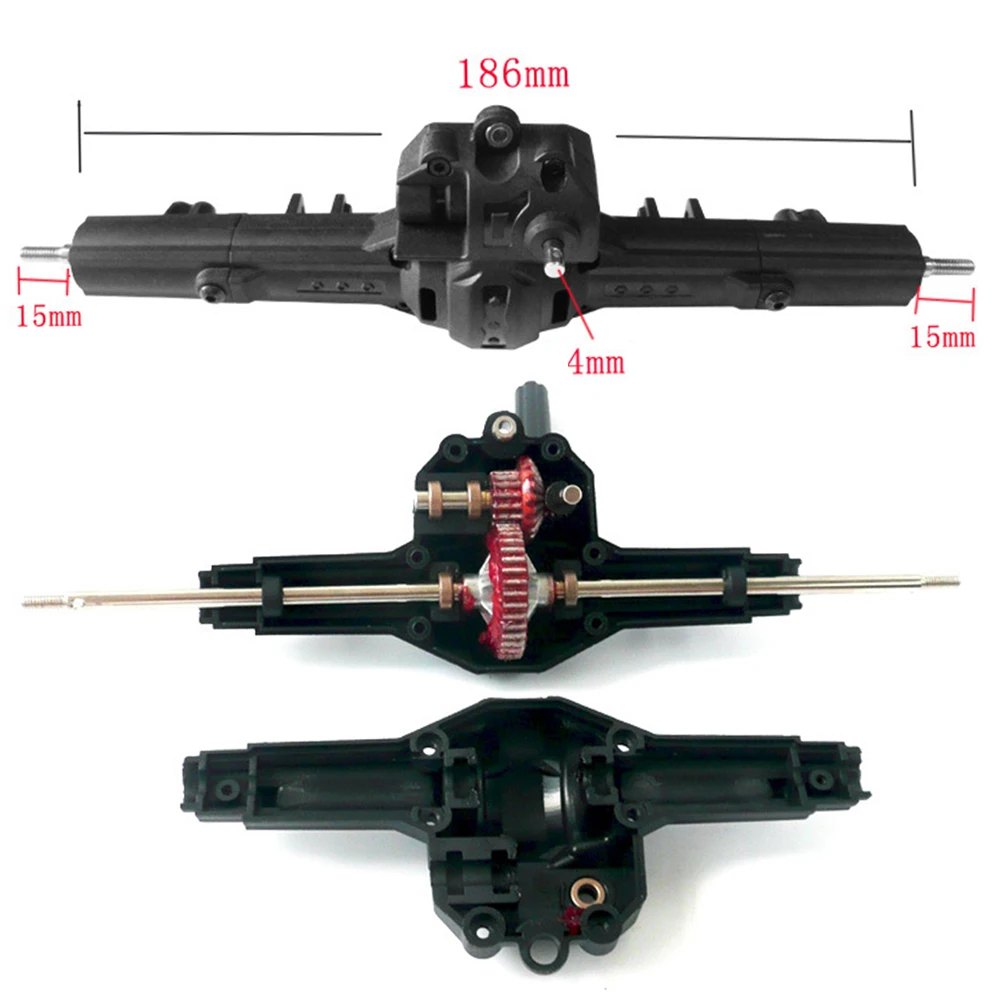 DIY RC автомобильные аксессуары металлическая задняя ось коробка передач в сборе