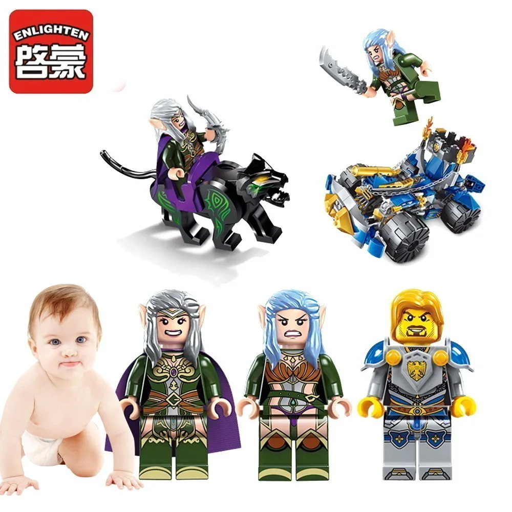 Enleten Glory Heros Knight man War Строительный Блок Детские военные игрушки подарки замок из