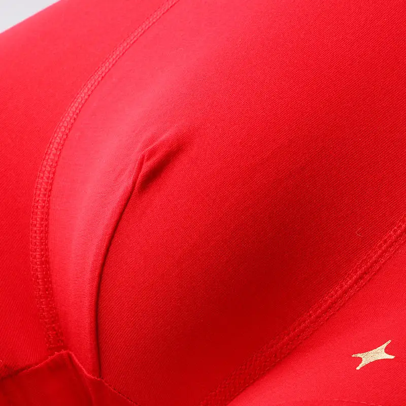 

youlehe 8pcs Lucky Red Underwear Men's Boxer Shorts Soft Breathable big red Sexy man Boxers Chinese Red Classic Style Underpants