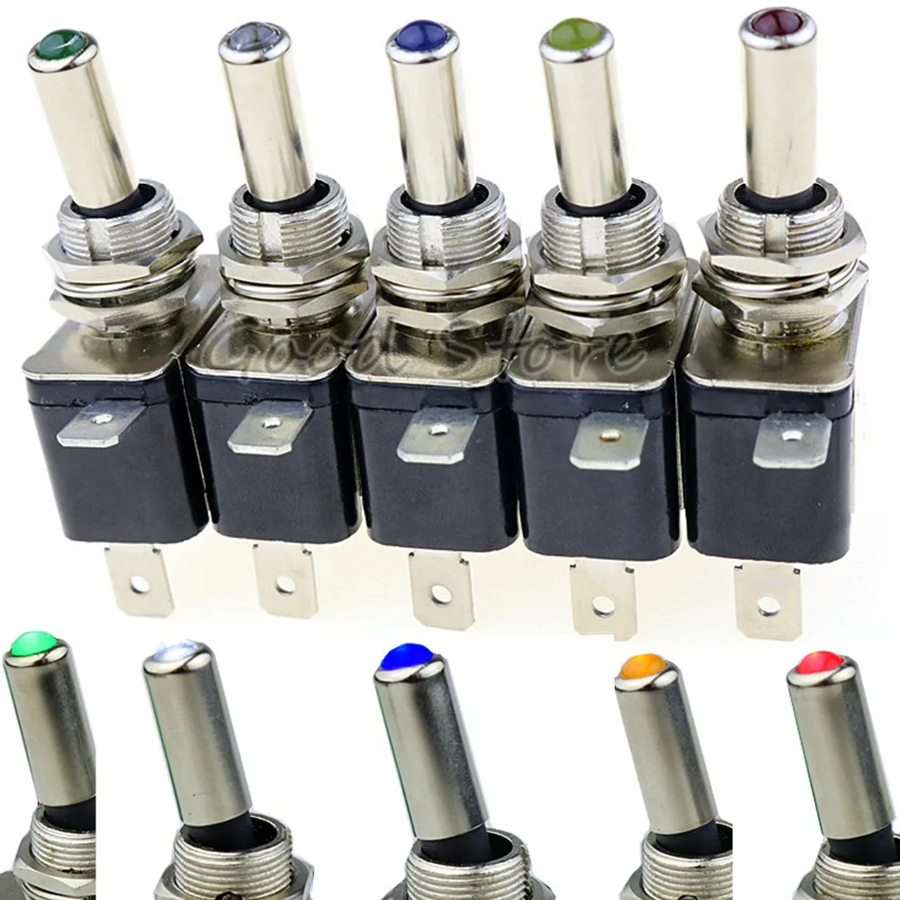 1 шт 12V 20A авто автомобиль Лодка Грузовик с подсветкой Led тумблер красные синие