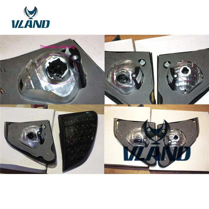 VLAND завод для автомобиля задний фонарь Corolla светодиодный светильник 2007 2008 2010 с DRL +
