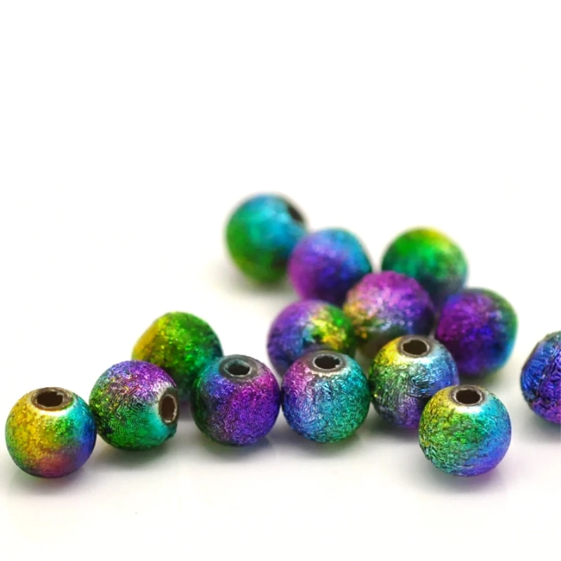 DoreenBeads многоцветные зеленые фиолетовые акриловые бусины разделители 6 мм (1/4