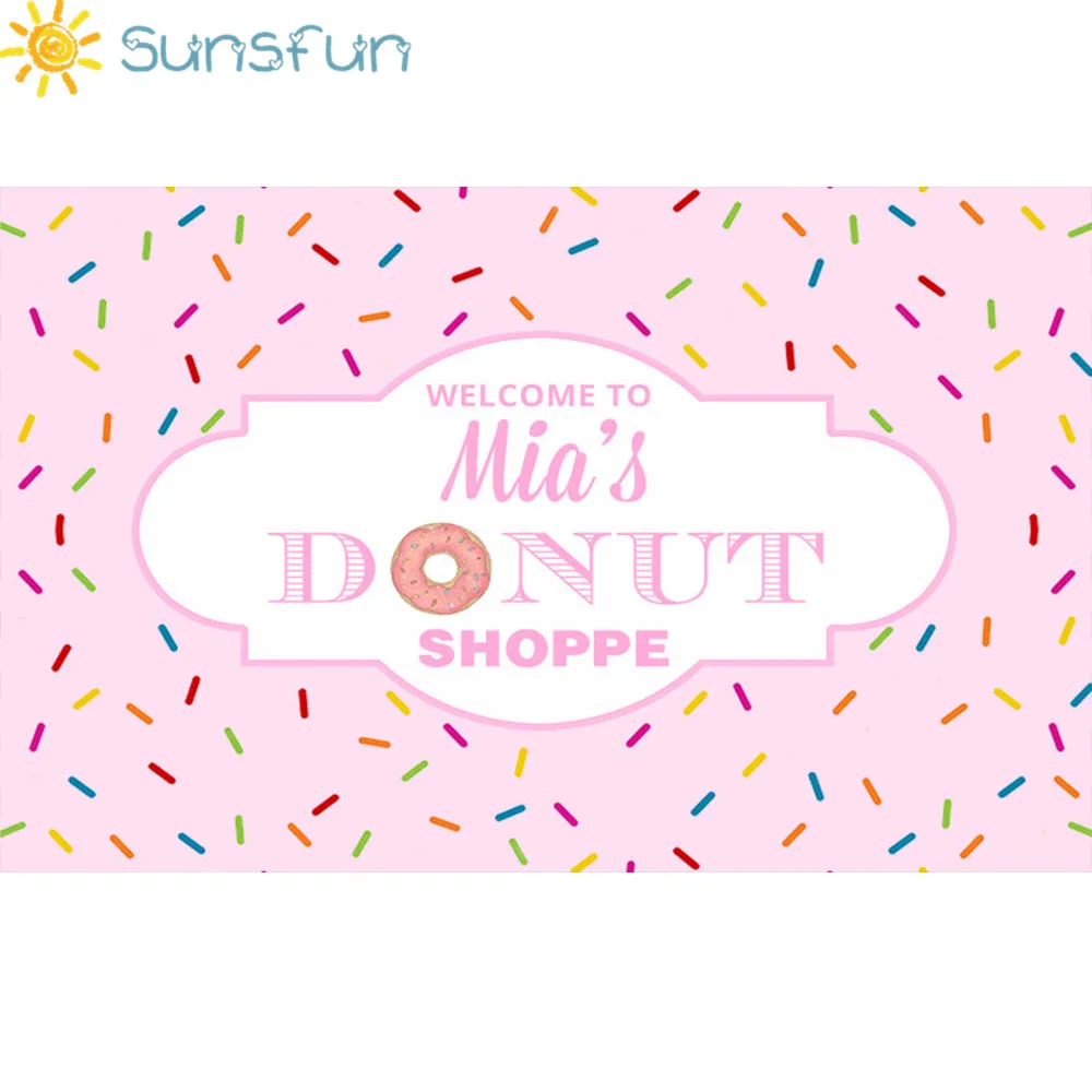 Sunsfun фон для вечерние съемки вечеринки в виде пончика фотосъемки детей честь Дня