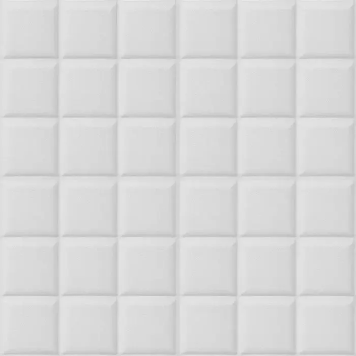 White 3D ПЭ пенопластовые квадратные настенные наклейки DIY настенные панели самоклеющиеся домашний декор водонепроницаемые обои для детской комнаты безопасный фон - Цвет: White