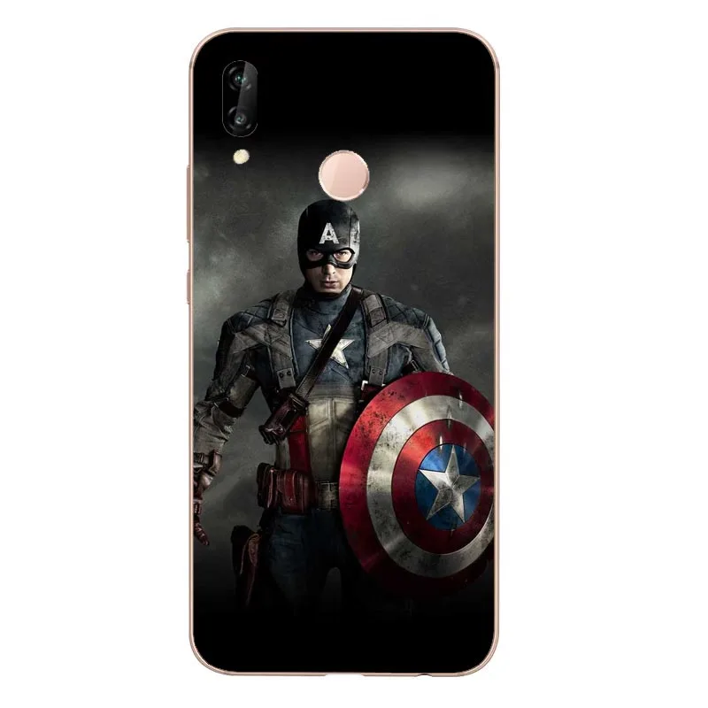 TPU Мягкий силиконовый чехол из ТПУ с изображением героя Мстителей для huawei P8L P20L P20L P20LITE P30 mate 8 10 mate 20Por P10PIUS - Цвет: TPU