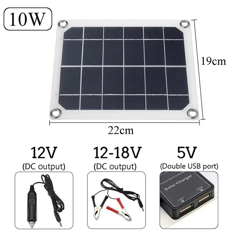 Лидер продаж 10/15/20/25 Вт солнечная панель с двумя usb-портами interface12V/5 V поликристаллический кремний и кремния ячейки для зарядные устройства для мобильных телефонов от прикуривателя