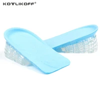 silicone gel height increase insoles elevator insoles soles for shoes 0 9cm 3 5cm adjustable height shoe foot pad inserts unisex