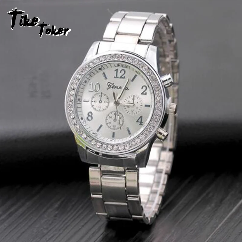

TIke Toker,women watches relogio feminino luxury brand rose gold watch men geneva casual dress diamond quartz ladies watch 09