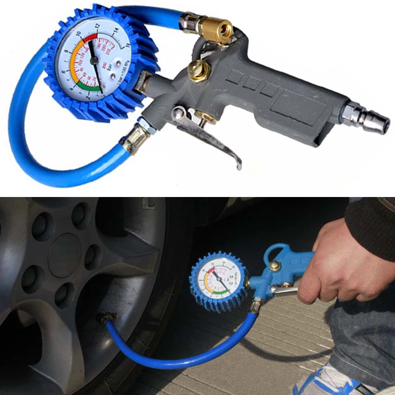 Автомобильный тестер давления в шинах измеритель воздуха Измерение 220psi гибкий