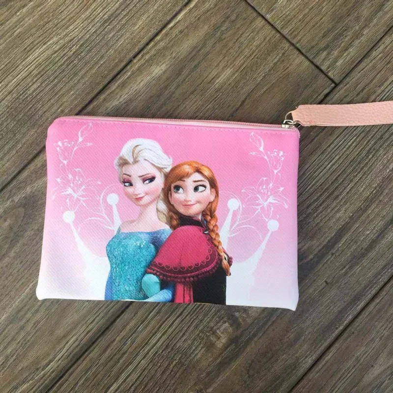 Disney детский мультфильм принцесса Кошелек для монет для девочек большой карандаш сумка для хранения Замороженные Милые простые студенческие сумки