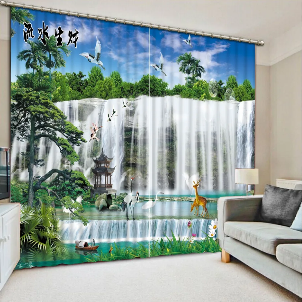 

modern curtains for living room luxury blackout waterfall for living room 3d photo window curtains