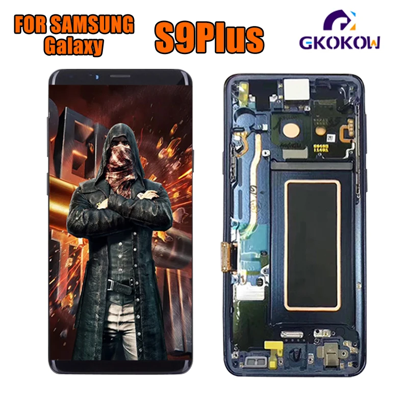 2960*1440 дисплей с ожога тени LCD рамкой для SAMSUNG Galaxy S9 + Plus G960 G965 сенсорный экран