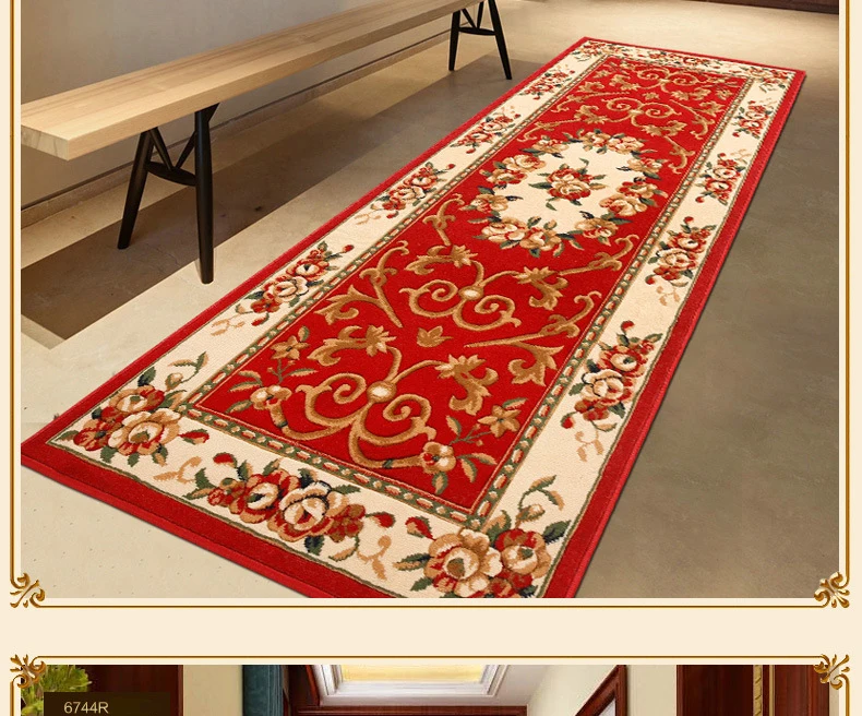 80X250 см Роскошный Ковер в коридор Классический мягкий ковер для гостиной спальни кровать стол рядом Мода горячая распродажа ковер домашний пол