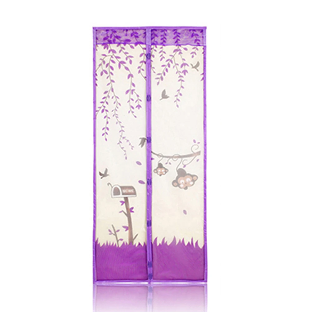purple 210X90 см магнитная сетка, москитная сетка для двери, автоматическое закрывание, магнитная занавеска, лето, контроль вредителей, кухонное окно - Цвет: purple