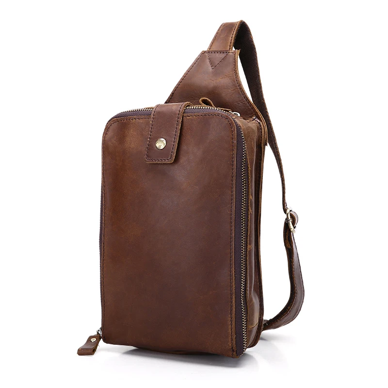 Diiwii новый подлинной натуральной кожи груди пакет мужчины crossbody мешок маленькие