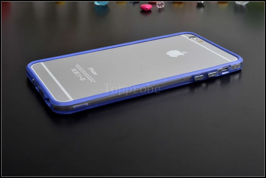 Гибридная средняя Прозрачная защитная рамка Tpu бампер для Iphone 6 Plus/6s Plus 5," мягкий силиконовый бампер чехол
