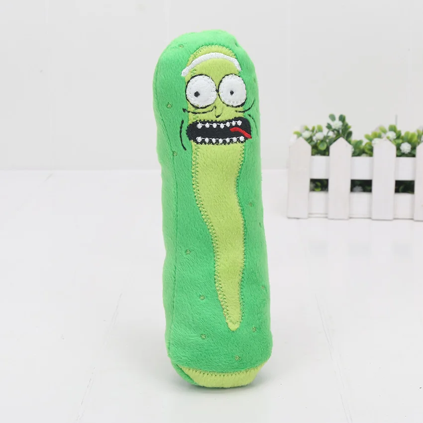 Pickle Rick 17 см-30 см Рик и Морти пенный счастливый печальный помогайки Mr Poopybutthole рассольник Рик Мягкие плюшевые игрушки куклы для детей подарок - Цвет: Pickle Rick