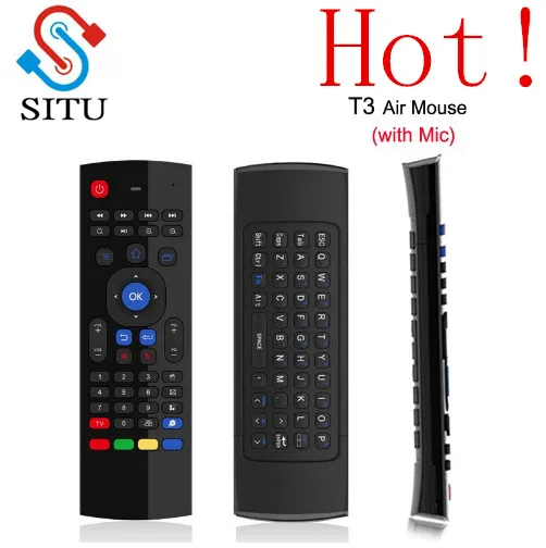 MX3 Mic 2 4G Fly Air Mouse с микрофоном мини клавиатура ИК обучение Беспроводное
