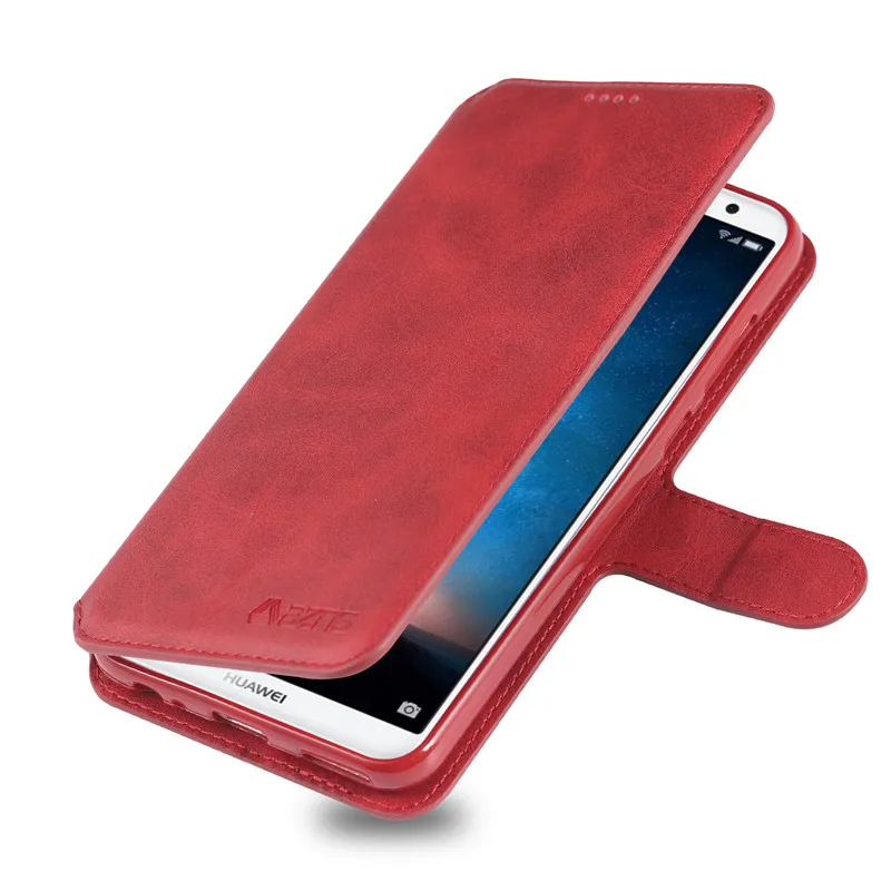 

For Huawei Mate 10 Lite Case Genuine Flip Leather Wallet Case For Huawei Mate10 Lite Card Holder Case For Mate 10 lite
