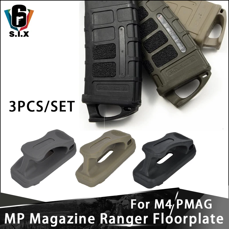 3 шт./компл. MP Airsoft журнал Ranger Floorplate для M4 PMAG аксессуары|Аксессуары охотничьих