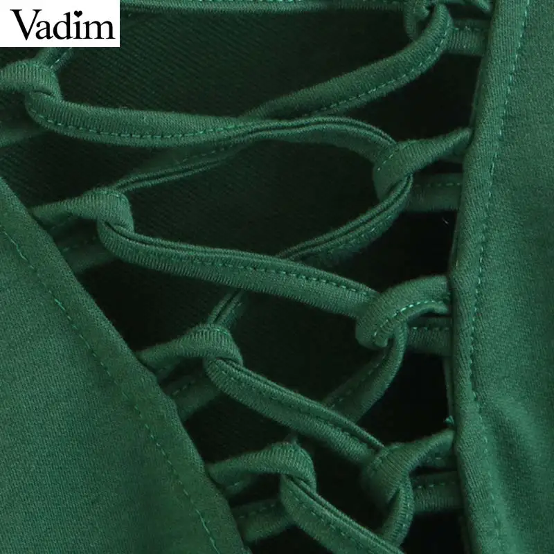 Vadim женские сексуальные ЗЕЛЕНЫЕ КРУЖЕВНЫЕ обтягивающие боди с коротким рукавом