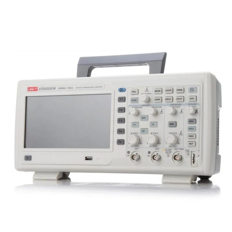 Цифровой осциллограф UNI T UTD2202CM 2 канала 200 МГц 1 ГГц/с 16 Мп глубина памяти USB хост