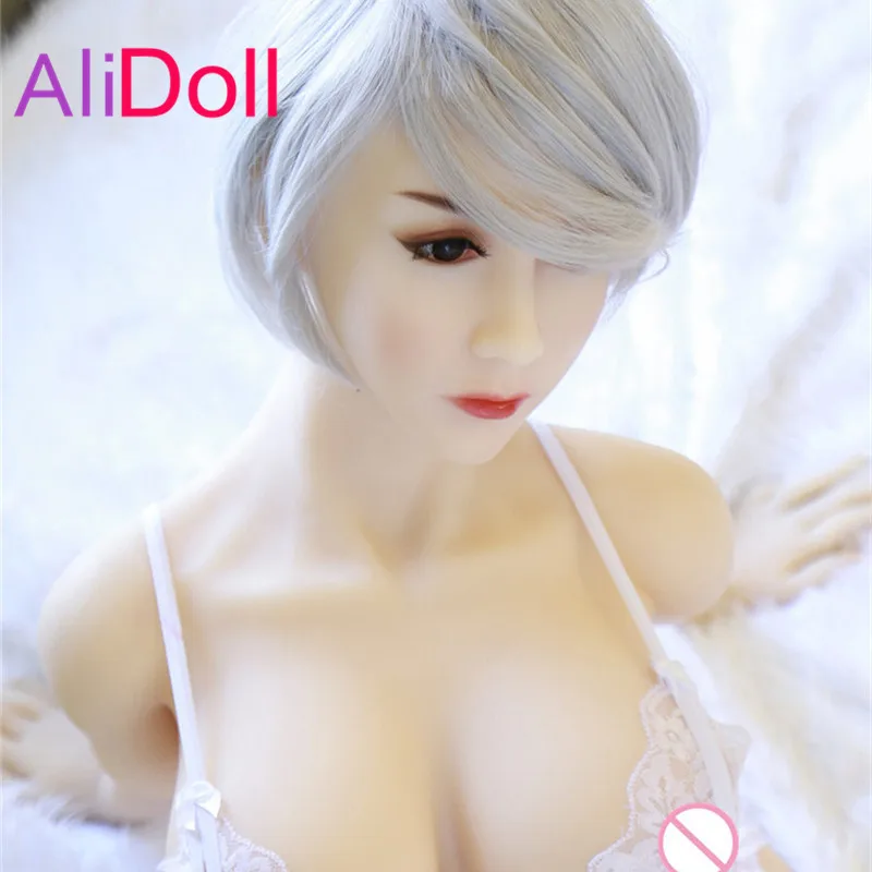 ALIDOLL 152 см (4.98ft) большой грудью белый сексуальные куклы из настоящего силикона