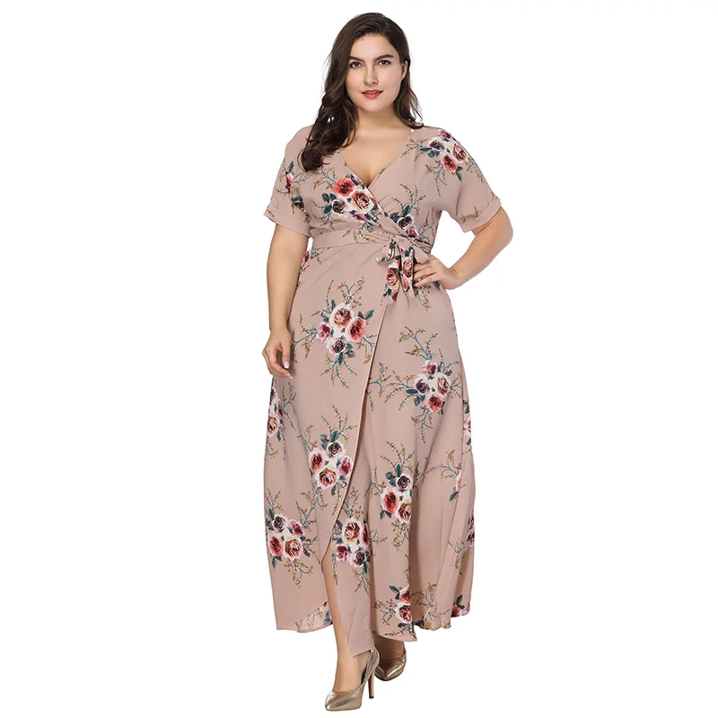 Женское элегантное сексуальное длинное платье модель 2018 года женское богемное