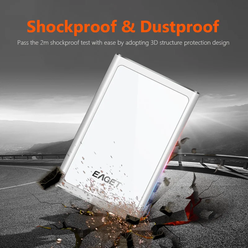 Eaget Meatal Exrernal жесткий Ddrive 1 ТБ USB 3 0 High Скорость диск 500 ГБ 2 HDD 5 для ноутбук Tablet PC