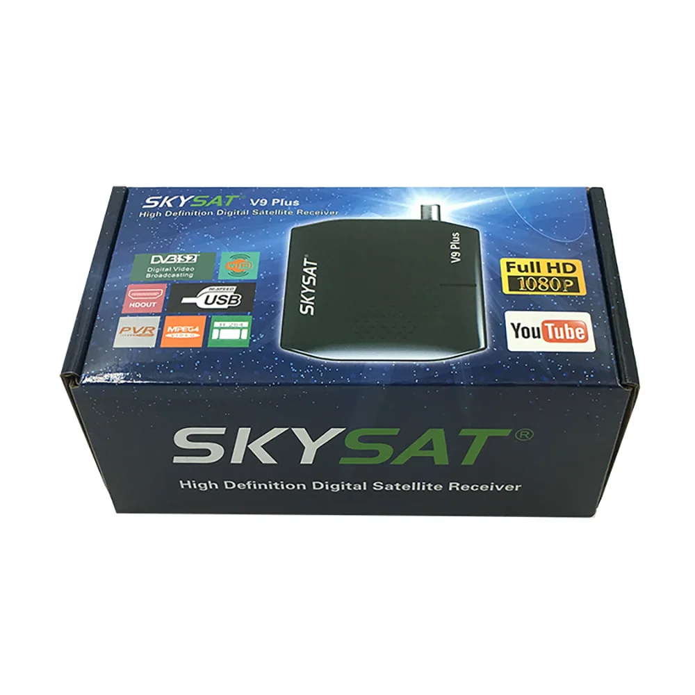 Super Mini Receptor Satelite SKYSAT V9 Plus с 1 летней учетной записью CCCams для Испании Германии