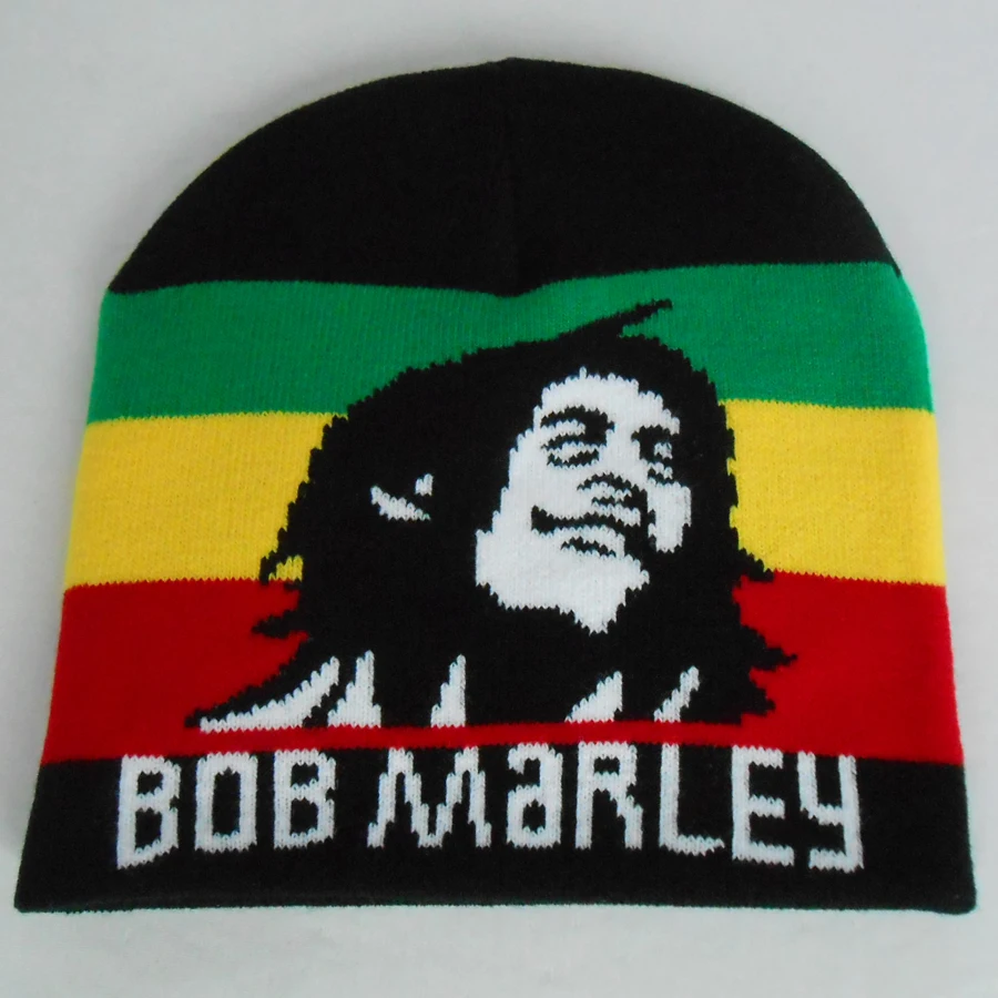 6 шт./лот новые модные в стиле хип-хоп Ямайка раста регги Боб Марли шапка вязаная