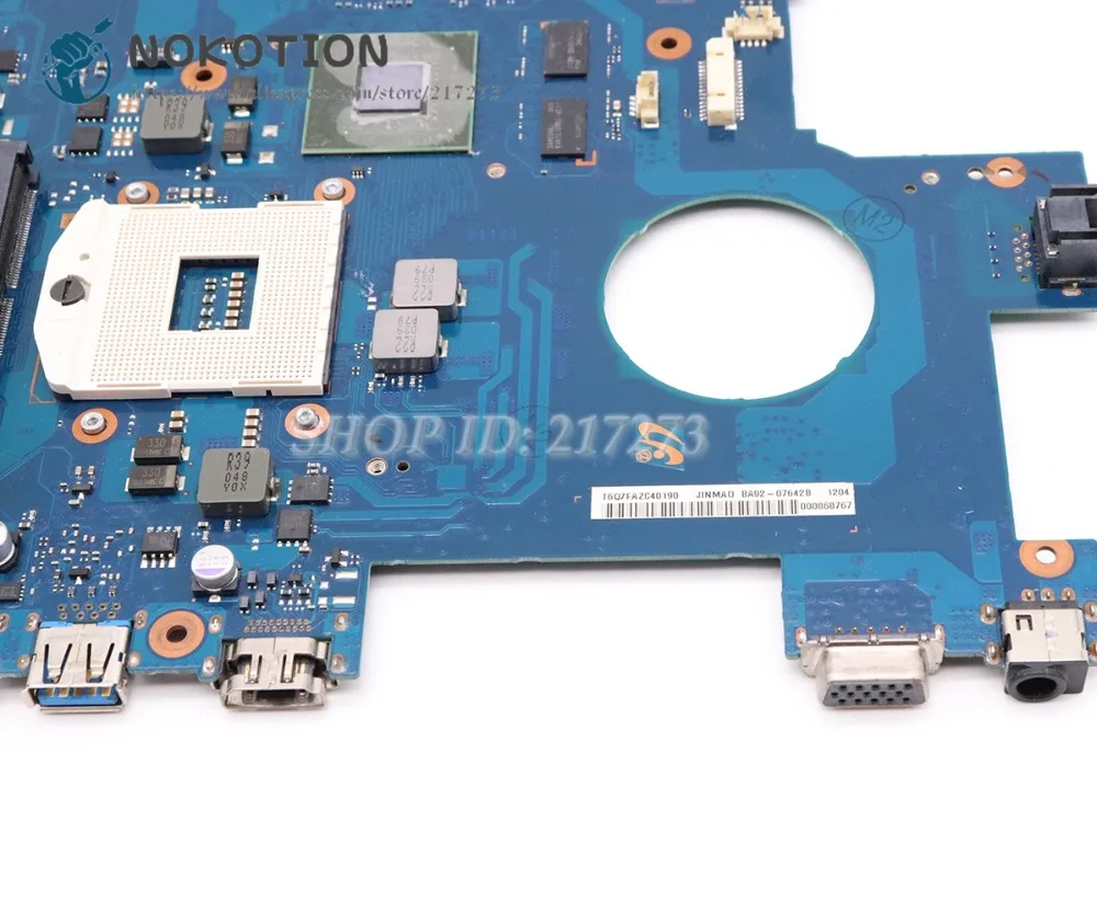 NOKOTION для Samsung RC420 RC520 RC720 RC512 материнская плата ноутбука HM65 GT525M 1 ГБ BA92-07642A BA92-07642B