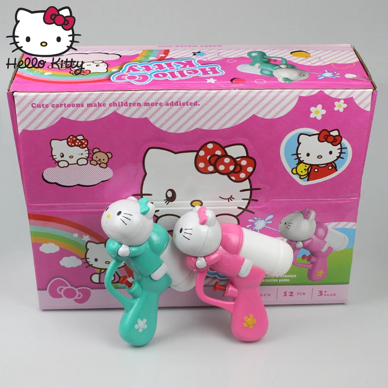 Hello kitty 1 шт. мини брызгающая водой игрушка детская пушка воды пляжа Пистолеты игрушки на открытом воздухе хороший подарок Дети Лето Пляж KT