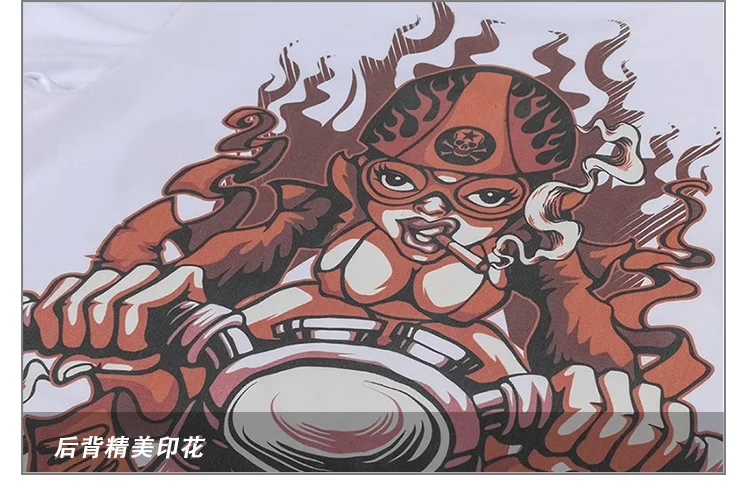 Женская футболка для езды на мотоцикле 100% хлопок с принтом модная повседневная