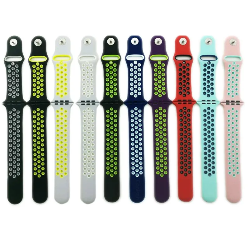 Ремешок для спортивных часов для apple watch band 42 мм/38 мм iwatch band 44 мм/40 мм correa Силиконовый Браслет apple watch 4 3 аксессуары Smart