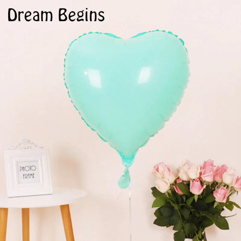 ДБ 2 шт. 18 дюймов Макарон цвета конфеты пентаграмма звезда в форме сердца День