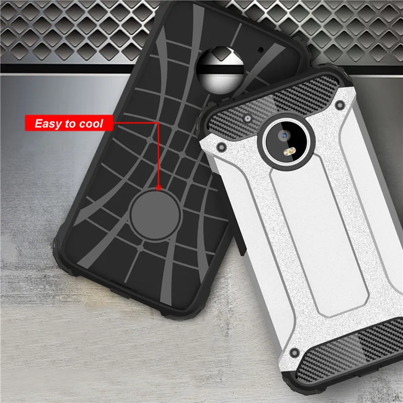 Прочный гибридный жесткий противоударный защитный чехол для Motorola G6 Plus P40 G5S + G4 E5