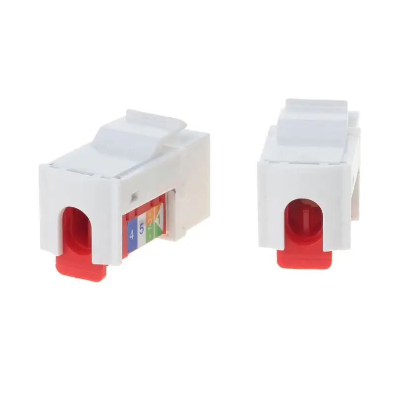 Сетевой модуль CAT6 2 шт. информационный гнездо соединитель RJ45 адаптер модули Keystone