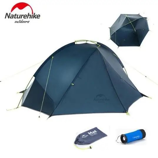 Палатка Naturehike Pro 20D на 1/2 человек силиконовая ткань непромокаемая однополюсная