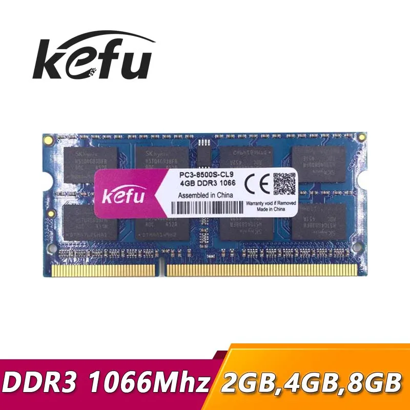 Оперативная память KEFU ddr3 4 Гб 2 ГБ 8 1066 МГц pc3 8500 sodimm для ноутбука ram ноутбук ddr 3
