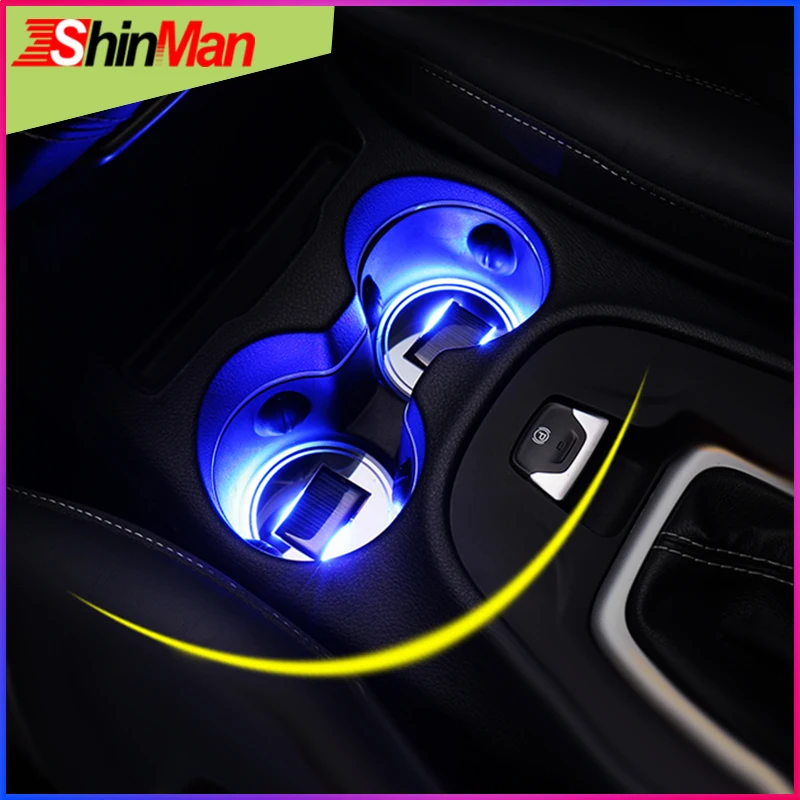 ShinMan Солнечная энергия + USB зарядка подстаканник для автомобиля светодиодный