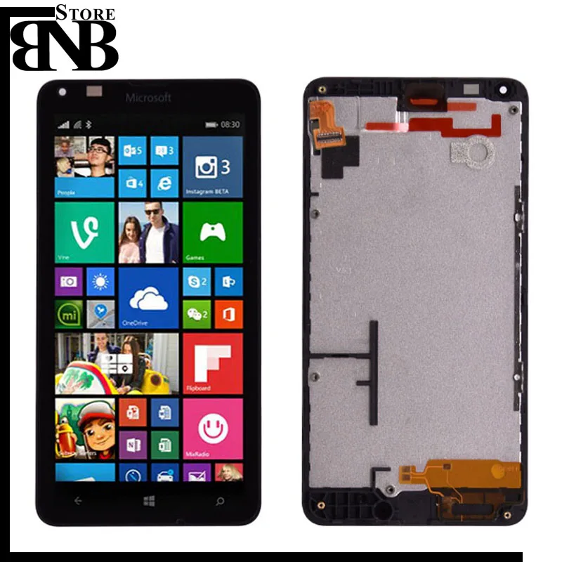 ЖК дисплей с дигитайзером сенсорного экрана в сборе для Microsoft Nokia Lumia 640 рамкой или
