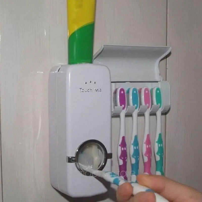 2pcs/set Automatic Toothpaste Dispenser Toothbrush Holder Sets Oral Care Tube Squeezer | Дом и сад