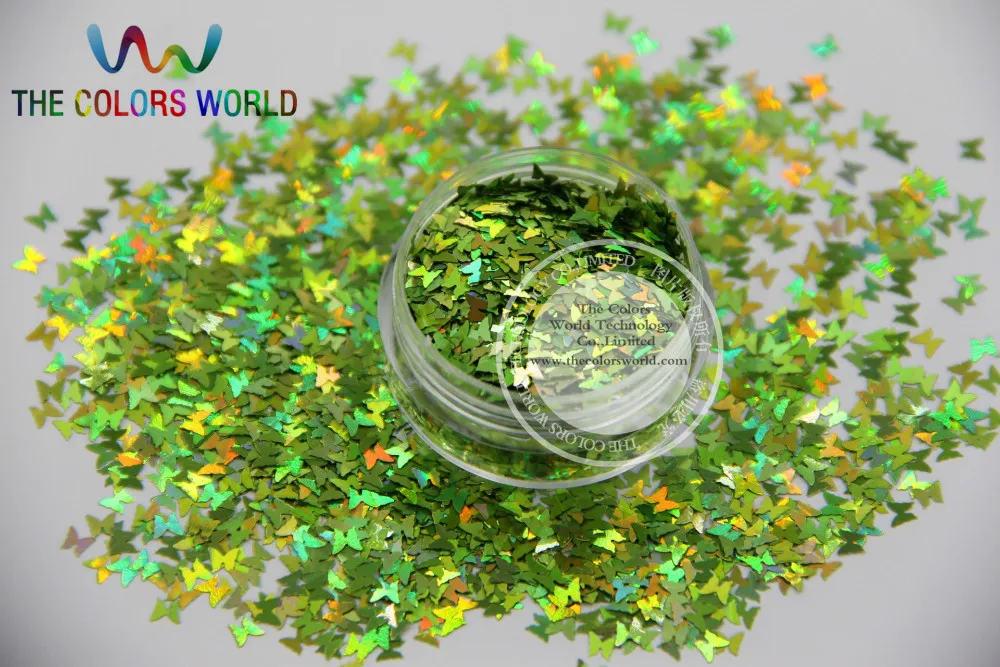 12 голографических пайеток в форме бабочки для украшения ногтей и других искусств